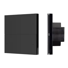 Фото #1 товара INTELLIGENT ARLIGHT Кнопочная панель SMART DALI-301-22-4K-D2-IN Black (BUS, Frameless) (IARL, IP20 Пластик, 5 лет)