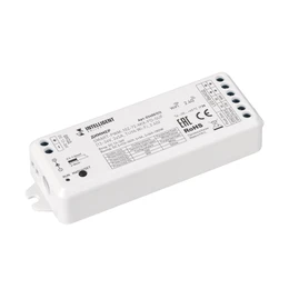 Фото #1 товара INTELLIGENT ARLIGHT Диммер SMART-PWM-102-72-MIX-PD-SUF (12-36V, 2x5A, TUYA Wi-Fi, 2.4G) (IARL, IP20 Пластик, 5 лет)