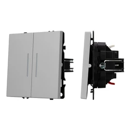 Фото #1 товара Механизм выключателя двухклавишный непроходной LED SWT-NOBE-MK02-SFPL-L-IS (230V, 10A) (Arlight, -)