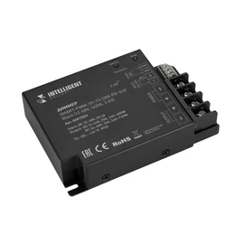 Фото #1 товара INTELLIGENT ARLIGHT Диммер SMART-PWM-101-73-DIM-PD-SUF Black (12-48V, 1x20A, 2.4G) (IARL, IP20 Металл, 5 лет)