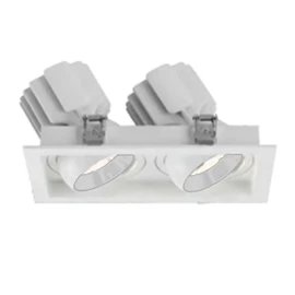 Фото #1 товара Светильник MS-VORTEX-BUILT-S250x140-2x30W Warm3000 (WH-WH, 50 deg, 230V) (Arlight, IP20 Металл, 5 лет)