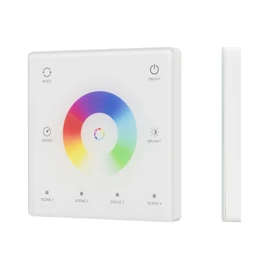 Фото #1 товара INTELLIGENT ARLIGHT Сенсорная панель SMART-SPI-801-11-4SC-RGBW-SUF White (3V, 2.4G) (IARL, IP20 Пластик, 5 лет)