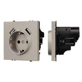 Фото #1 товара Механизм розетки с USB зарядкой SCT-NOBE-MUAA-SFPL-CA (230V, 16A) (Arlight, -)