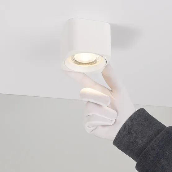 Фото #2 товара Светильник SP-DICE-S78x78-10W Warm3000 (WH, 24 deg, 230V) (Arlight, IP54 Металл, 5 лет)