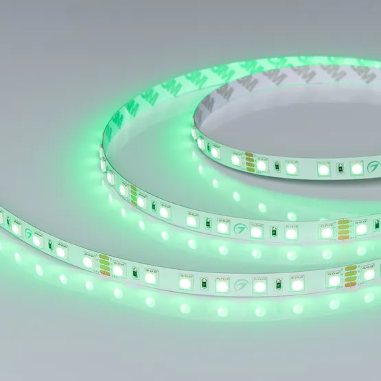 Фото #4 товара Светодиодная лента RT-B70-10mm 24V RGB (14 W/m, IP20, 5m) (Arlight, Открытый)