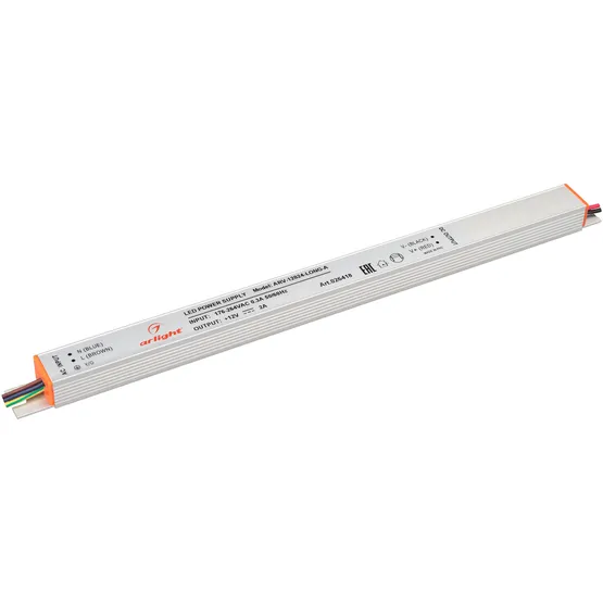 Фото товара Блок питания ARV-12024-LONG-A (12V, 2A, 24W) (Arlight, IP20 Металл, 2 года)