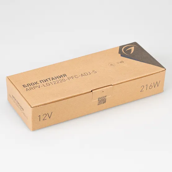 Фото #2 товара Блок питания ARPV-LG12220-PFC-ADJ-S (12V, 18.0A, 216W) (Arlight, IP65 Металл, 5 лет)