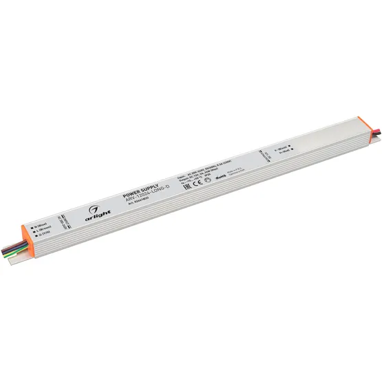 Фото товара Блок питания ARV-12024-LONG-D (12V, 2A, 24W) (Arlight, IP20 Металл, 3 года)