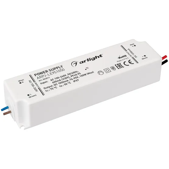 Фото товара Блок питания ARPJ-LE951050 (100W, 1050mA, PFC) (Arlight, IP67 Пластик, 3 года)
