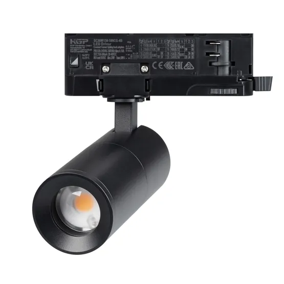 Фото #1 товара Светильник LGD-ARTEMIS-TRACK-4TR-R55-12W Warm3000 (BK, 8-80 deg, 230V, DALI) (Arlight, IP20 Металл, 5 лет)