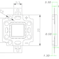 Фото #2 товара Мощный светодиод ARPL-10W White 6000K (LMA009) (Arlight, -)