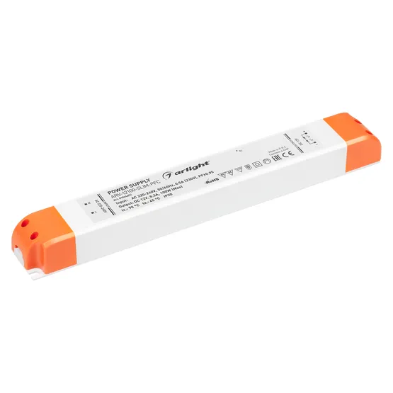 Фото товара Блок питания ARV-12100-SLIM-PFC (12V, 8.3A, 100W) (Arlight, IP20 Пластик, 2 года)
