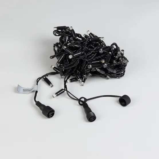 Фото #2 товара Светодиодная гирлянда ARD-STRING-CLASSIC-10000-BLACK-100LED-FLASH WHITE (230V, 7W) (Ardecoled, IP65)