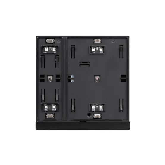 Фото #2 товара INTELLIGENT ARLIGHT Механизм панели KNX-302-22-IN Black (Bus) (IARL, IP20 Пластик, 2 года)