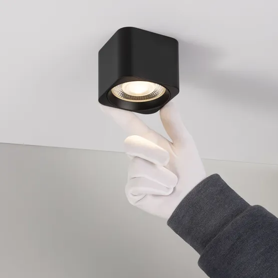 Фото #3 товара Светильник SP-DICE-S78x78-10W Day4000 (BK, 24 deg, 230V) (Arlight, IP54 Металл, 5 лет)