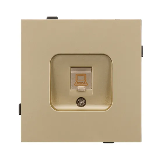 Фото #3 товара Механизм компьютерной розетки SCT-TENDO-MPC1-SFPL-GD (RJ-45, CAT6) (Arlight, -)