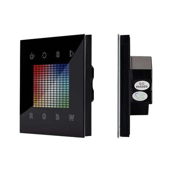 Фото #1 товара Панель Sens SR-2831S-AC-RF-IN Black (220V,RGBW,1зона) (Arlight, IP20 Пластик, 3 года)