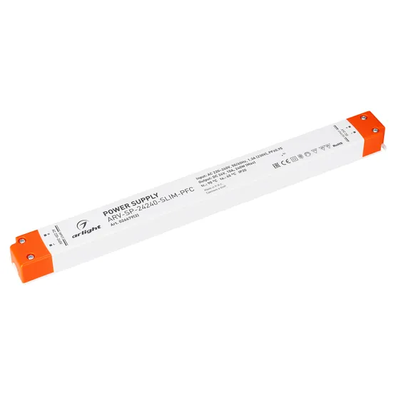 Фото товара Блок питания ARV-SP-24240-SLIM-PFC (24V, 10A, 240W) (Arlight, IP20 Пластик, 5 лет)