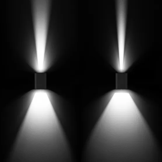 Фото #4 товара Светильник LGD-WALL-VARIO-S104x129-2x6W Day4000 (BK, 1-80 deg) (Arlight, IP54 Металл, 3 года)