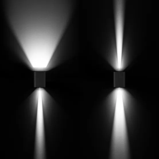 Фото #4 товара Светильник LGD-WALL-VARIO-S104x129-2x6W Day4000 (GR, 1-80 deg) (Arlight, IP54 Металл, 3 года)