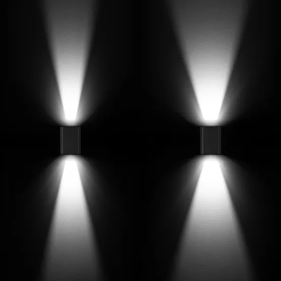 Фото #2 товара Светильник LGD-WALL-VARIO-S104x129-2x6W Day4000 (BK, 1-80 deg) (Arlight, IP54 Металл, 3 года)